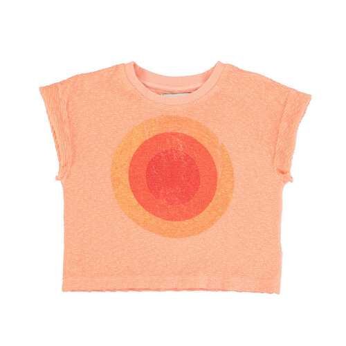 Piupiuchick T´shirt | coral w/ "la playa" print