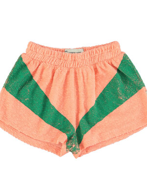 Piupiuchick Shorts | coral & green print