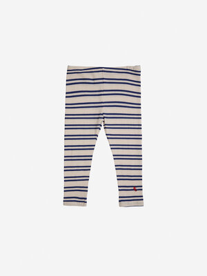 Bobo Choses Baby leggings - Blue Stripes