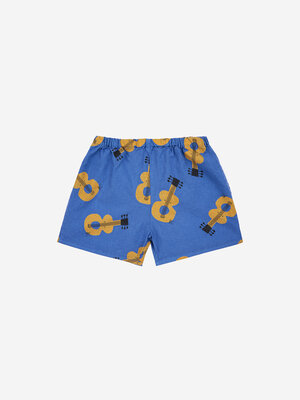 Bobo Choses Baby woven shorts - Acoustic Guitar all over