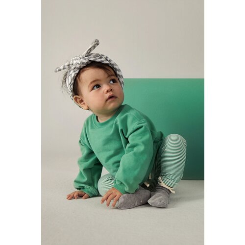 Gray Label Baby legging - Bright Green - Cream