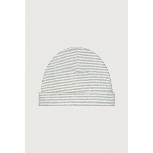 Gray Label Baby Beanie - Grey Melange - Cream