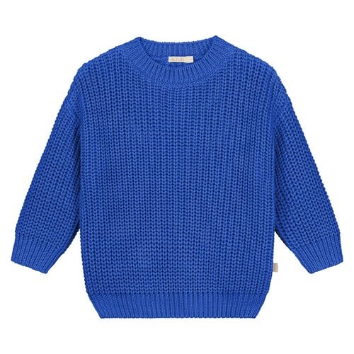 Yuki Kidswear Chunky knitted sweater - Blueberry