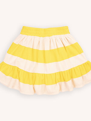 CarlijnQ Stripes Yellow -Ruffled Skirt