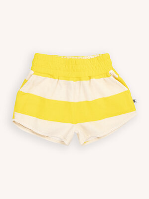 CarlijnQ Stripes Yellow - Sporty Girls Shorts