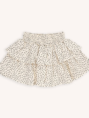 CarlijnQ Mini Dots - Two Layered Ruffled Skirt