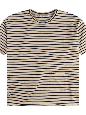 Mingo Kids Oversized T-Shirt - Navy Stripe