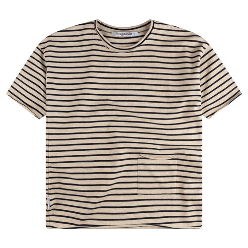 Mingo Kids Oversized T-Shirt - Navy Stripe