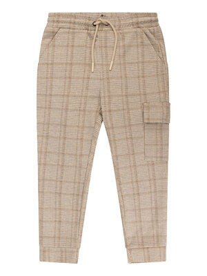 Daily7 Check Cargo Pants - Camel Sand