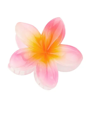 Hair clip Hawaii flower- roze