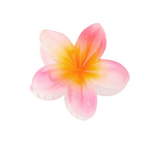 Hair clip Hawaii flower- roze