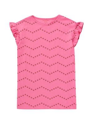 ZIGZAG DRESS - Dark Pink