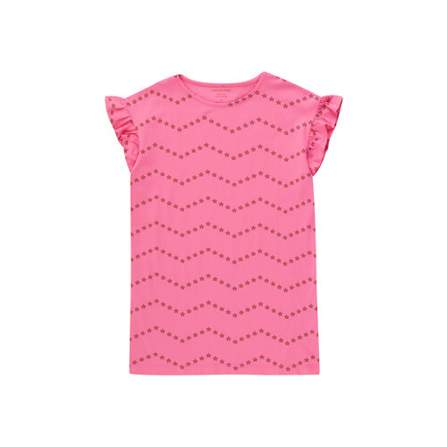 ZIGZAG DRESS - Dark Pink