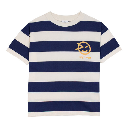 Wynken Wide Stripe Tee - Ecru/Navy