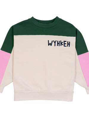 Wynken Sail Sweat - Khaki/Pink