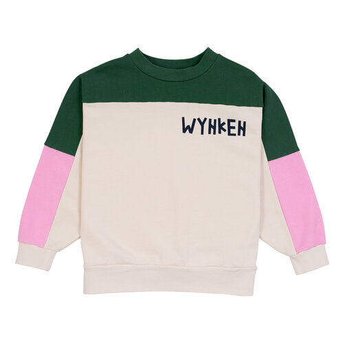 Wynken Sail Sweat - Khaki/Pink