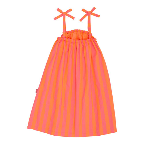 Wynken Diamond Sundress - Lipstick/Naranja Stripe