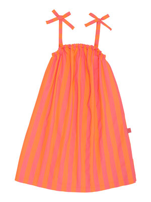 Wynken Diamond Sundress - Lipstick/Naranja Stripe