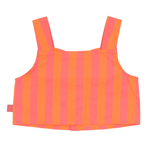 Wynken Scallop Suntop - Lipstick/Naranja Stripe