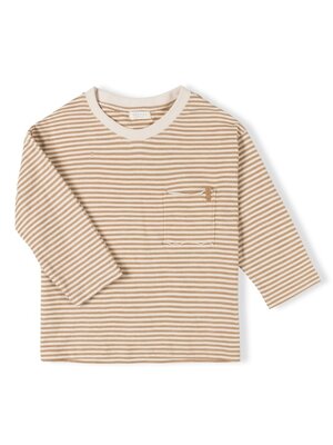 Nixnut Drop Shirt - Caramel Stripe