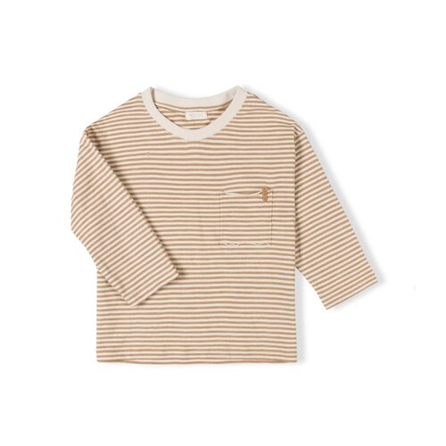 Nixnut Drop Shirt - Caramel Stripe