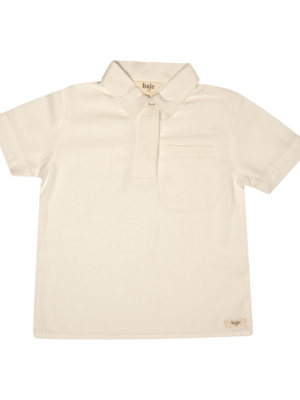 Baje Linen shortsleeve blouse off-white