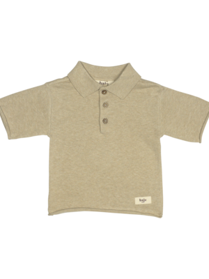 Baje MACKAY Knitted cashmere polo, sand