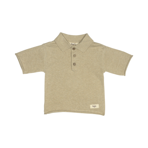 Baje MACKAY Knitted cashmere polo, sand