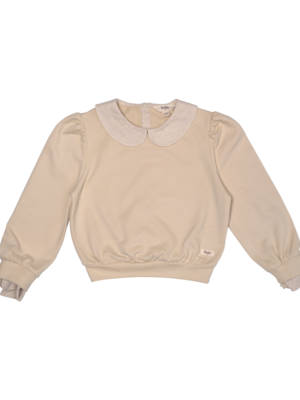 Baje MIARA Sweater with collar, sand