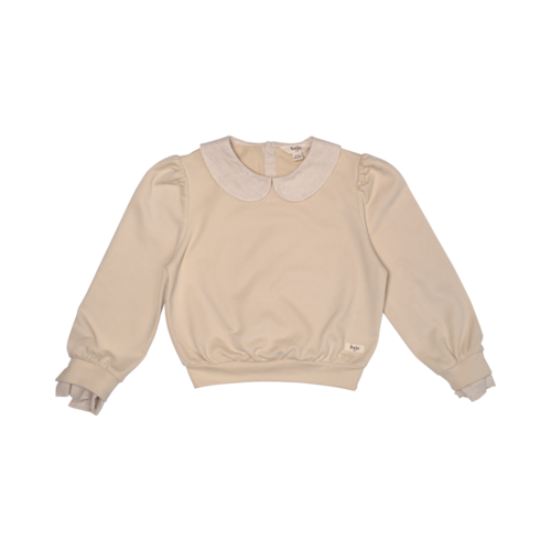 Baje MIARA Sweater with collar, sand