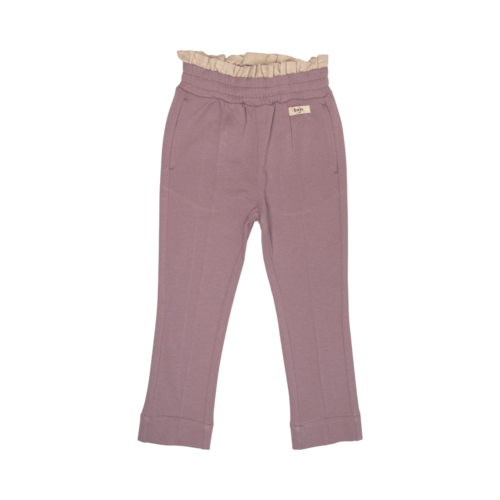 Baje WOVLVI Sweatpants, with linen ruffle, lilac