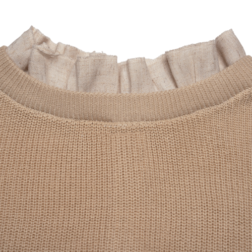 Baje GINI Shortsleeve knit top, sand