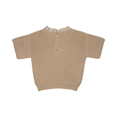 Baje GINI Shortsleeve knit top, sand