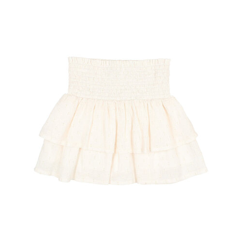 Buho LUREX PLUMETI SKIRT - Talc