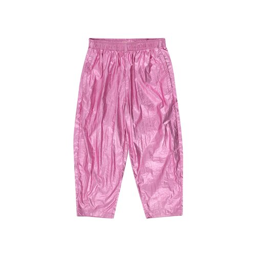 SHINY BARREL PANT - Metallic Pink