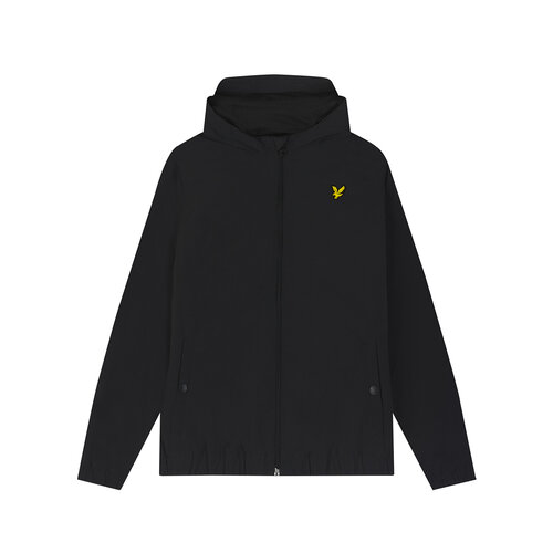 Lyle & Scott Zip Through Hooded Jacket- Jet Black