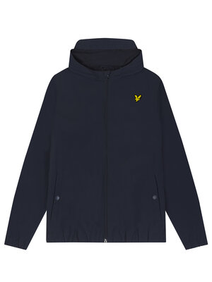 Lyle & Scott Zip Through Hooded Jacket- Dark Navy