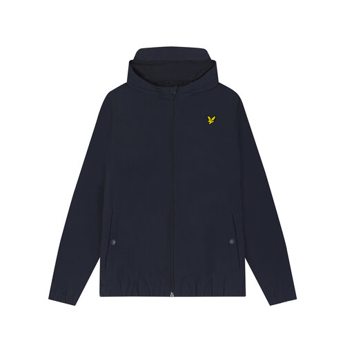 Lyle & Scott Zip Through Hooded Jacket- Dark Navy