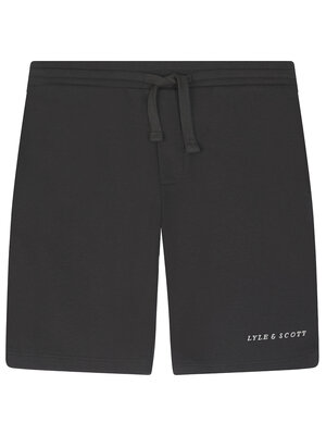 Lyle & Scott Script Embroidered Sweat Short - Gun Metal