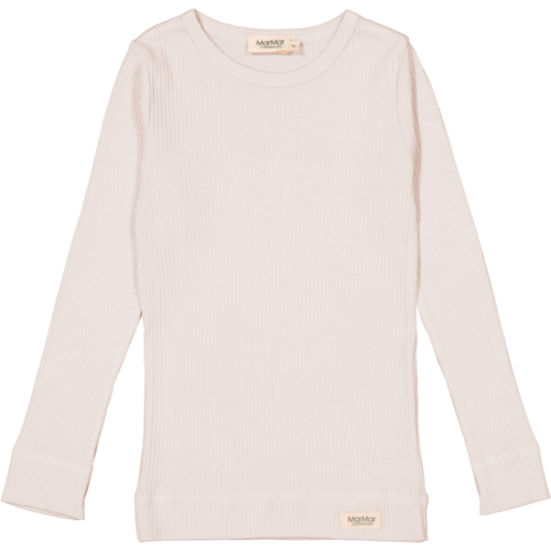 MarMar Copenhagen Plain Tee LS - Powder Chalk