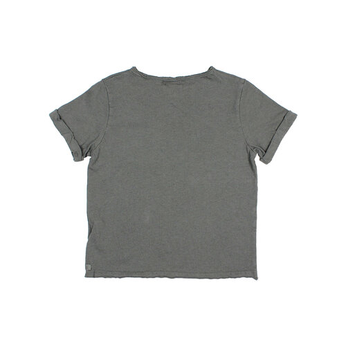 Buho POCKET LINEN T-SHIRT - Graphite