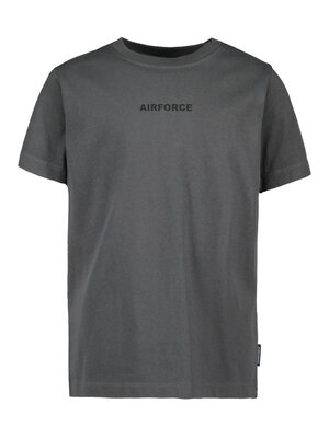 Airforce T-shirt - wording logo gun metal