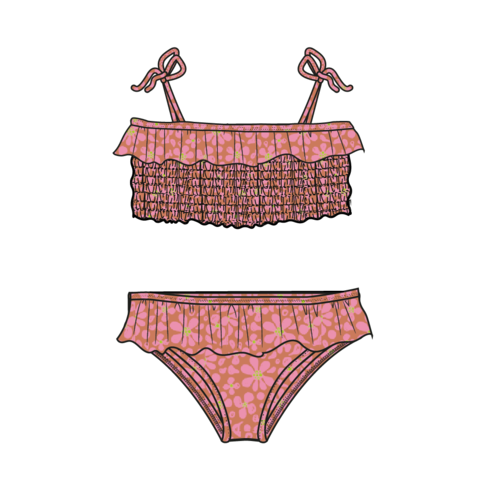 Ammehoela Ruby bikini flower power print