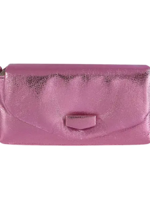 Tas metallic klein - roze