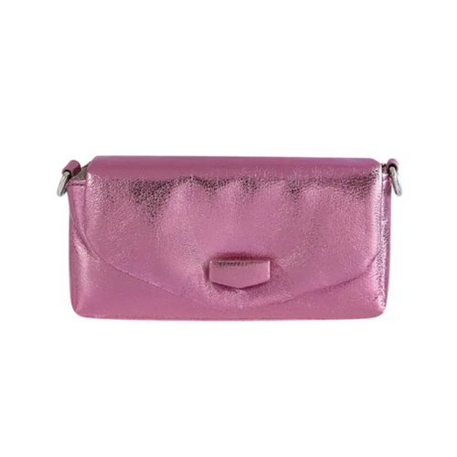 Tas metallic klein - roze