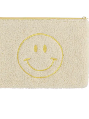 Make-up bag teddy smiley - beige