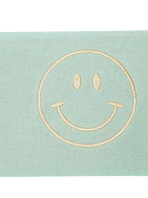 Make-up bag Smiley Light blue Cotton