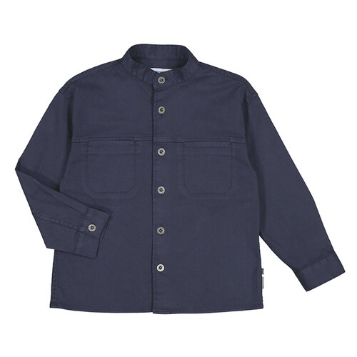 Mayoral Mao Collar Overshirt - Navy - 3118