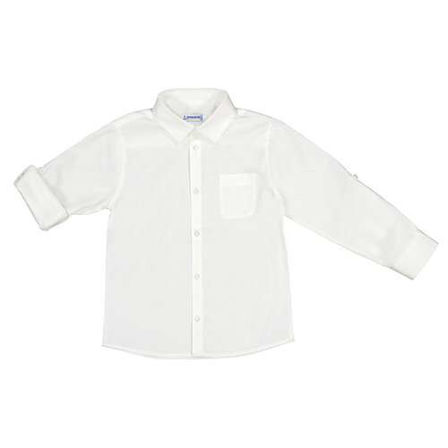 Mayoral Basic Longsleeve Shirt - White - 140