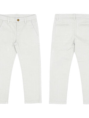 Mayoral Twill Basic Trousers - White - 512